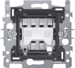 Socle pour un interrupteur bipolaire, 10A X / 250Vac, connexion rapide, fixation par griffes, à util