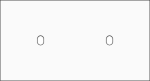 Double cover plate, horizontal 71 mm centre distance, for two single switching functions, Niko Toggl