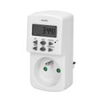 Mini digital timer, 10 programs 7 combinations of the day of the week, summer and winter time funct