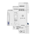 DIN rail digital timer, 52 programmes, 3menu languages PL EN DE, 1 chanel, maximum 16A / 24-264VUC