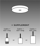 Plafondbasis Lichtbrons 1 uitgang