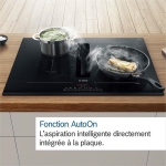 Table de cuisson Serie 6 induction-ventilation intégrée 80cm, CombiInduction, 4 zones (2 combi), Dir