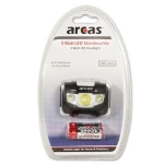 Arcas 5W Led headlight - Black 160lm + 3 batteries LR03