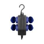 Havy - duty, splash - proof extension sockets, 5m, Schuko rubber cord, IP44, H05RR - F 3 x 1.5mm², 5