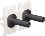 Niko toggle set voor tweevoudige schakelfuncties, Pure Alu Black brushed