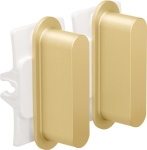 Niko rocker set for dual switch functions, Aluminum Gold