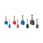 Set adereindhulzen, 350 stuks de set bevat  adereindhulzen: 0.75, 1, 1.5, 2.5mm² (enkel en dubbel)