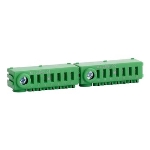 Green ground terminal without screws Conexbox 3 x 25 + 21 x 4mm²