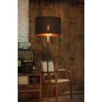 Fenda staande lamp E27, Zwart, zonder scherm