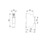 Analoge schakelklok, dagprogramma, zonder gangreserve, 1 module