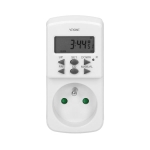 Mini digital timer, 10 programs 7 combinations of the day of the week, summer and winter time funct