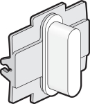 Niko rocker for simple switch functions, White steel