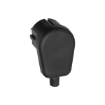 Dismountable angle plug Uni - Schuko. available in Black color.