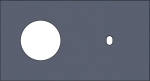 Double cover plate, horizontal 71 mm centre distance, for a single switching function and a socket f