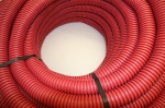 Protection tube with wire puller Red diameter 50mm roll of 25m