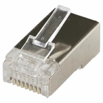 RJ45 cat6 shielded connector FTP AWG 24 - 26