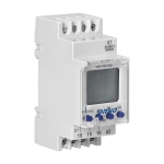 DIN rail digital timer, 52 programmes, 3menu languages PL EN DE, 1 chanel, maximum 16A / 24-264VUC