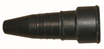 Black rubber female plug 2 poles + T 16A