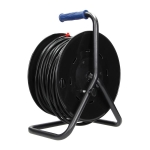 Kabelhaspel met 4 vaste stopcontacten, 50m PVC, H05VV-F 3 x 1.5mm² - 50m, met een anti - twist syste