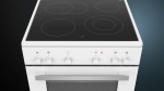 Cuisinière iQ300 électrique table de cuisson highSpeed, 4z., four universel Plus, 7 modes, boutons e