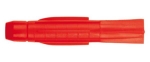 Universele plug Rood diameter 8mm lengte 51mm zonder kraag