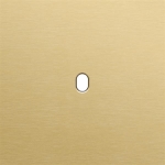 Single cover plate, for single switch functions, Niko toggle Aluminum brushed Gold