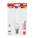 Classic Led lamp Ecoline windstoot - 6W - E14 - 3000K - 500lm - IP20 - blister van 1 stuk