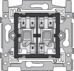 Switch base for shutters, electrical separation, 10 AX/250 Vac, quick connection, screw fixing, for