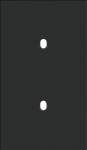 Double cover plate, vertical 60 mm centre distance, for two single switching functions, Niko Toggle