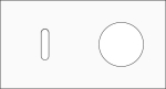 Double cover plate, horizontal 71 mm centre distance, for a single switching function and a socket f