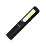 Led werkplaatslamp 3W 200lm + 3W 50lm, 1200mAh, 3 werkstanden: 100%, 50%, frontdiode, magneet, clip