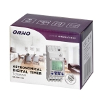 DIN rail digital timer, 52 programmes, 3menu languages PL EN DE, 1 chanel, maximum 16A / 24-264VUC