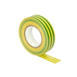 Isolatietape, vlamvertragend, Geel Groen 19mm breed, 0,13mm dik, 20m lang