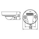 Aanwezigheidsmelder PD2 -S-AP / -FP / -ENMaster, reikwijdte Ø 10m, inbouw