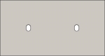 Double cover plate, horizontal 71 mm centre distance, for two single switching functions, Niko Toggl