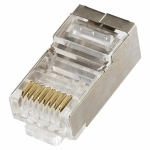 RJ45 cat6 shielded connector FTP AWG 24 - 26