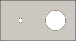 Double cover plate, horizontal 71 mm centre distance, for a single switching function and a socket f